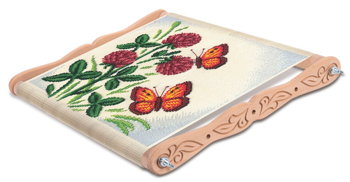 Wood Tapestry Scroll Embroidery Frame Cross Stitch DIY Crafts Sewing Tools 50x48