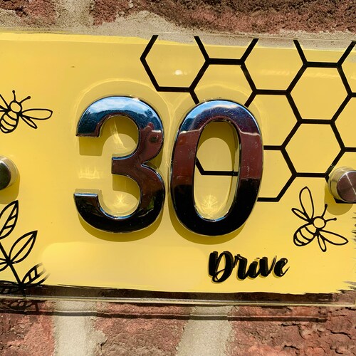 ACRYLIC HOUSE NUMBER Sign Perspex Sign Personalised House Etsy