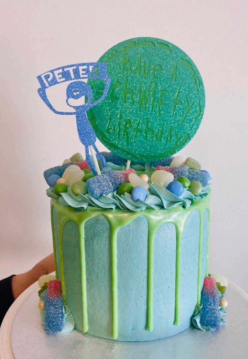 Rick and Morty Schwifty Birthday Cake Topper Party Supplies Paper & Party  Supplies lifepharmafze.com