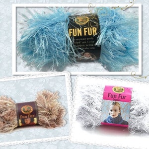 Lot of 3 Vintage Lion Brand Lion Fun Fur Copper Eyelash Yarn Crochet Knitting