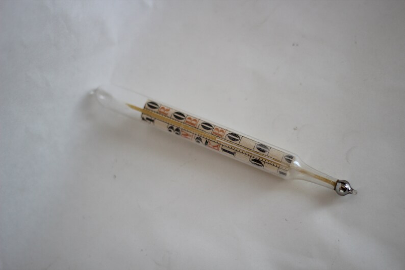 Antique / Vintage Mercury Thermometer Made by Alfa Separator Etsy
