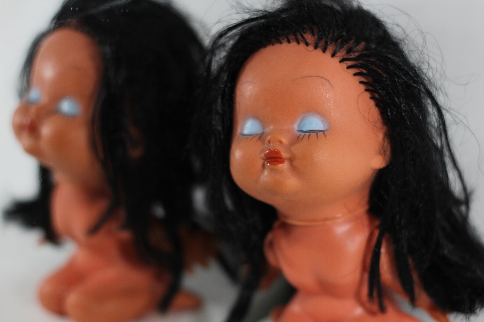 Vintage Kissing Vinyl Doll Rubber Figure Hawaii Ula Toy Etsy