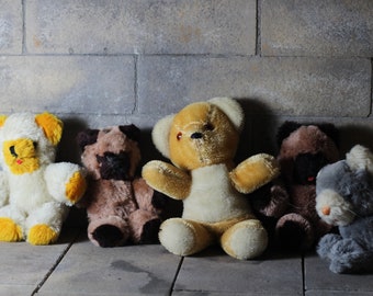Vintage Rare Teddy Bear From Shanghai Doll Factory/ Mohair
