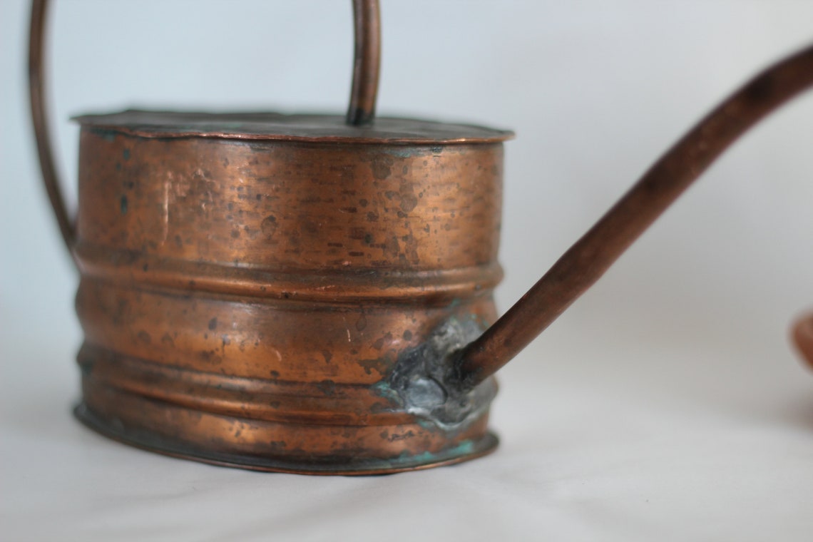 Vintage Handmade Copper Watering Can Bonsai Cactus Gardening Etsy UK