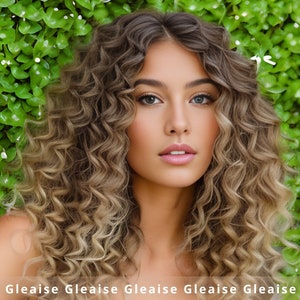 Spiral Curly Human Hair Wig Etsy