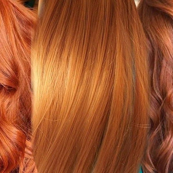 Red Hair Extensions Etsy
