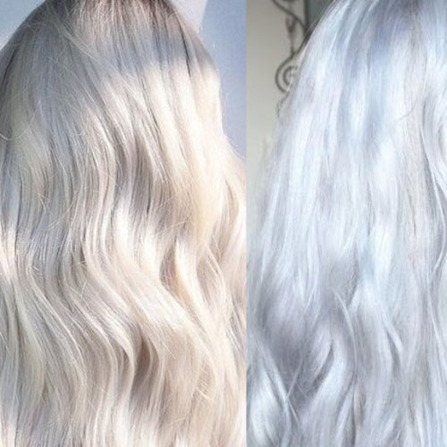 White Hair Extensions Ice Blonde Highlights Snow Nordic White Etsy