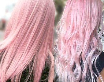 Pink hair Extensions, Rose Hair Clips, Hair Streaks, Mermaid Hair, Pastel hair, Summer, Highlights, Fancy hair