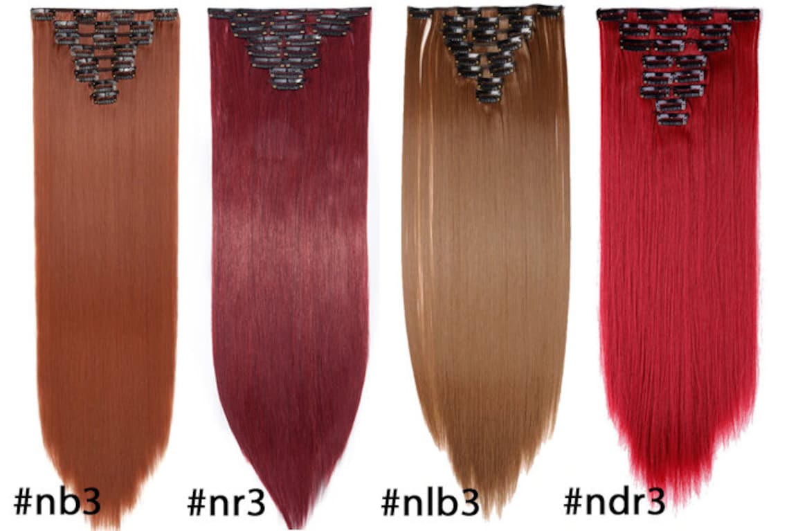 Natural Redhead Clip in Hair Extensions Ginger Hair Red Hair Etsy