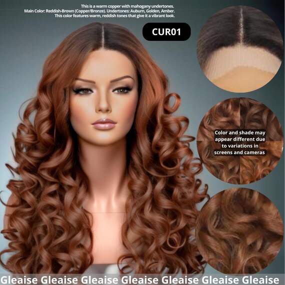 Long Curly Wig Chocolate and Caramel Brunette Brown Wig Ombre Auburn Hair Long Medium Natural Look for Black Women for White Women Etsy Norway