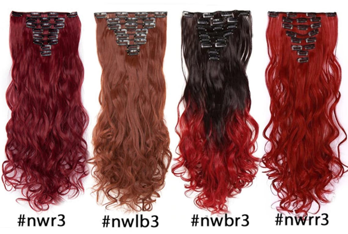 Natural Redhead Clip in Hair Extensions Ginger Hair Red Hair Etsy