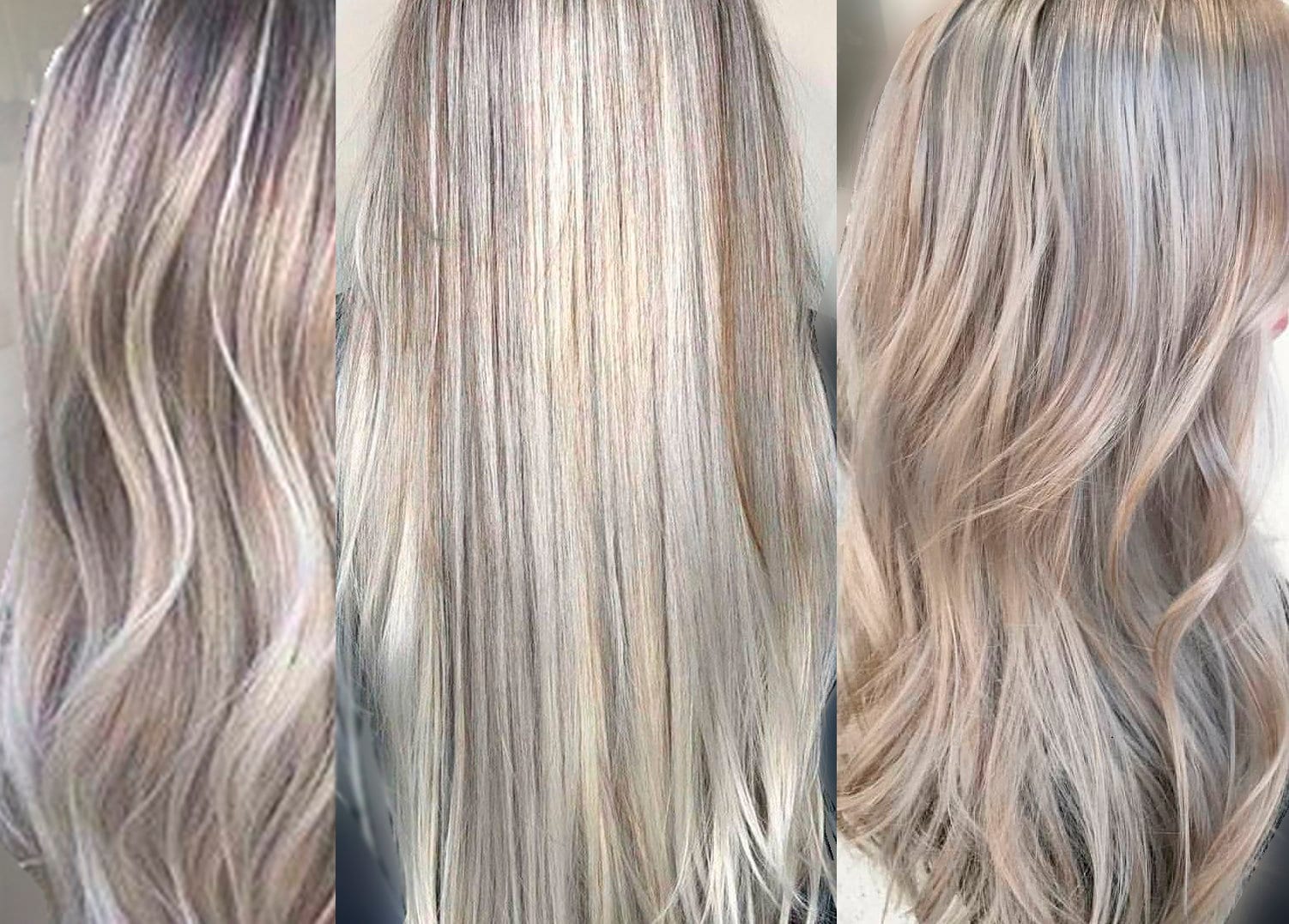Silver Blonde Hair Extensions Silver Grey Blonde Ash Blonde - Etsy