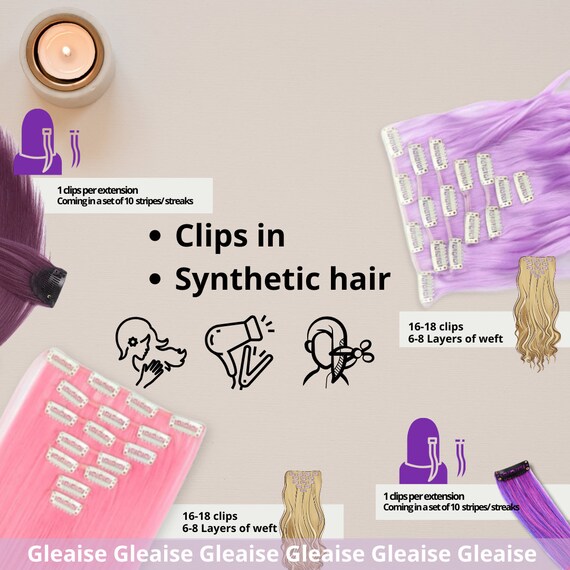 Fancy hair clip in extensions cheap
