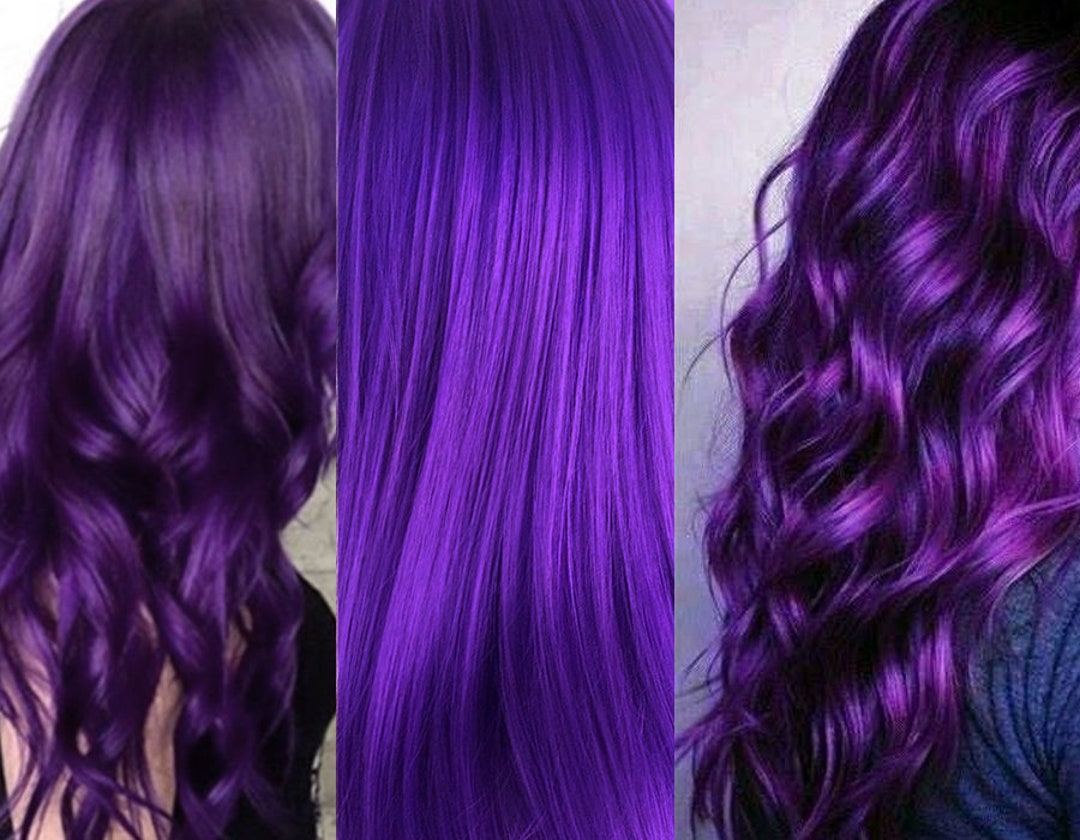 Purple Streaks Hair Extensions  Hair Extensions Streaks  Hair Extensions  Online  1 Hair Stop India