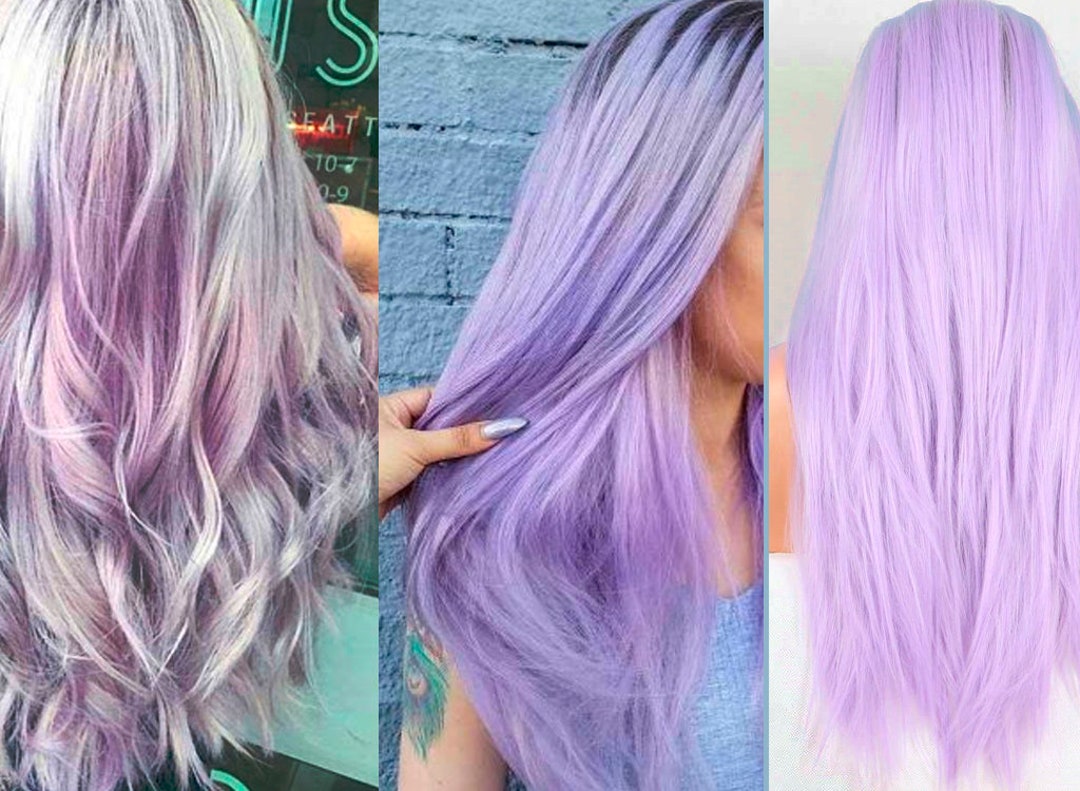 5. Silver and Purple Hair Extensions - wide 5