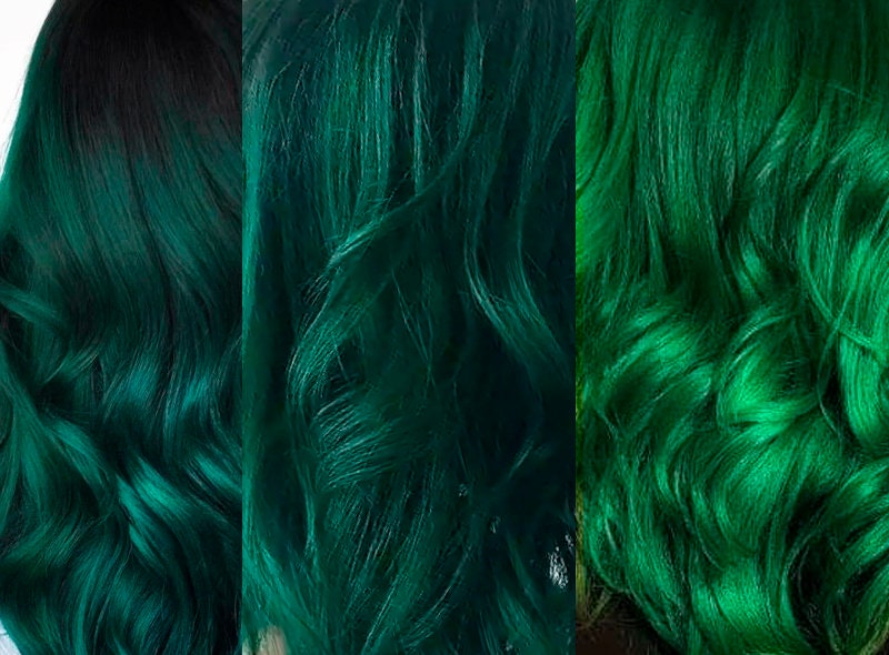 Dark Green Hair Extensions Emerald Green Aesthetic Forest - Etsy Dark Green Hair Extensions Emerald Green Aesthetic Forest - Etsy