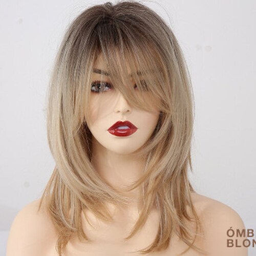Natural Blonde Wig Flat Wrap Curls Hair Ómbre Platinum Light - Etsy UK Natural Blonde Wig Flat Wrap Curls Hair Ómbre Platinum Light - Etsy UK