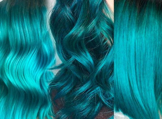 Deep Teal Hair Extensions Aqua Clip in Hair Streaks Aplat - Etsy Australia Deep Teal Hair Extensions Aqua Clip in Hair Streaks Aplat - Etsy Australia