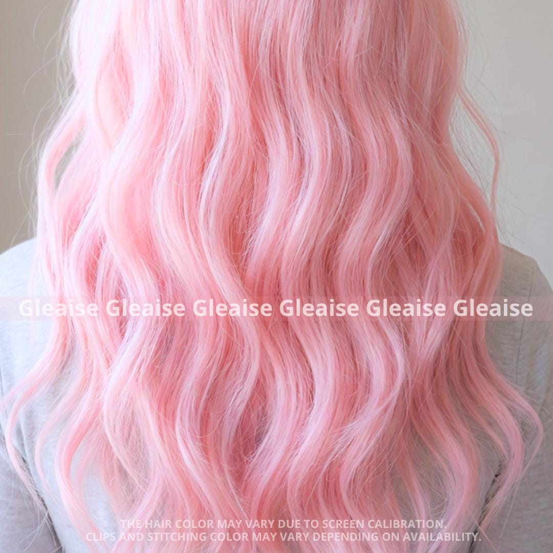 Pink Hair Extensions, Rose Hair Clips, Hair Streaks, Mermaid  display picture 1