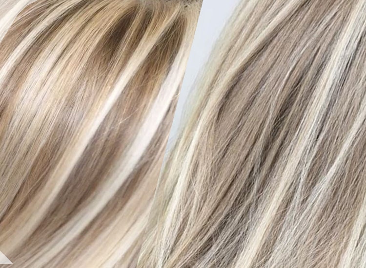 Babylights Hair Extensions Blonde Highlights Silver Grey Hair Ash