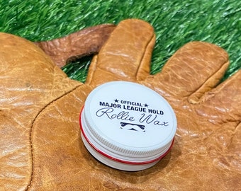 ROLLIE WAX handlebar mustache Major League Hold free shipping 1oz baseball tin Texas Retro Ranger Dallas scented style beard Fun Fan Gift