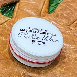 ROLLIE WAX handlebar mustache Major League Hold free shipping 1oz baseball tin Texas Retro Ranger Dallas scented style beard Fun Fan Gift