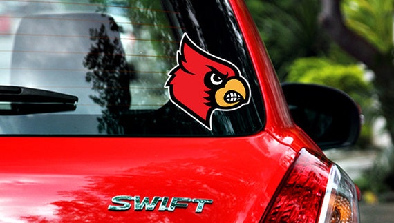 Louisville Cardinals Logo Sticker / Vinyl Decal 10 Sizes 