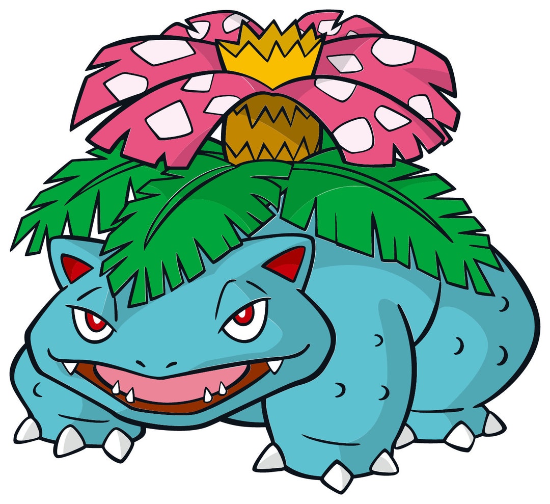 Venusaur Pokemon Stickers / Venusaur Vinyl Decal 10 Sizes Etsy