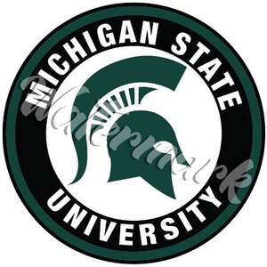 Michigan State Spartans Sticker 10 sizes FREE Shipping