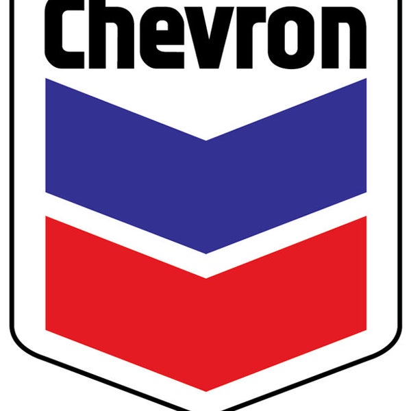 Chevron Gas Oil Main Vintage Logo Sticker / Vinyl Decal 10 Sizes!! Free Shipping