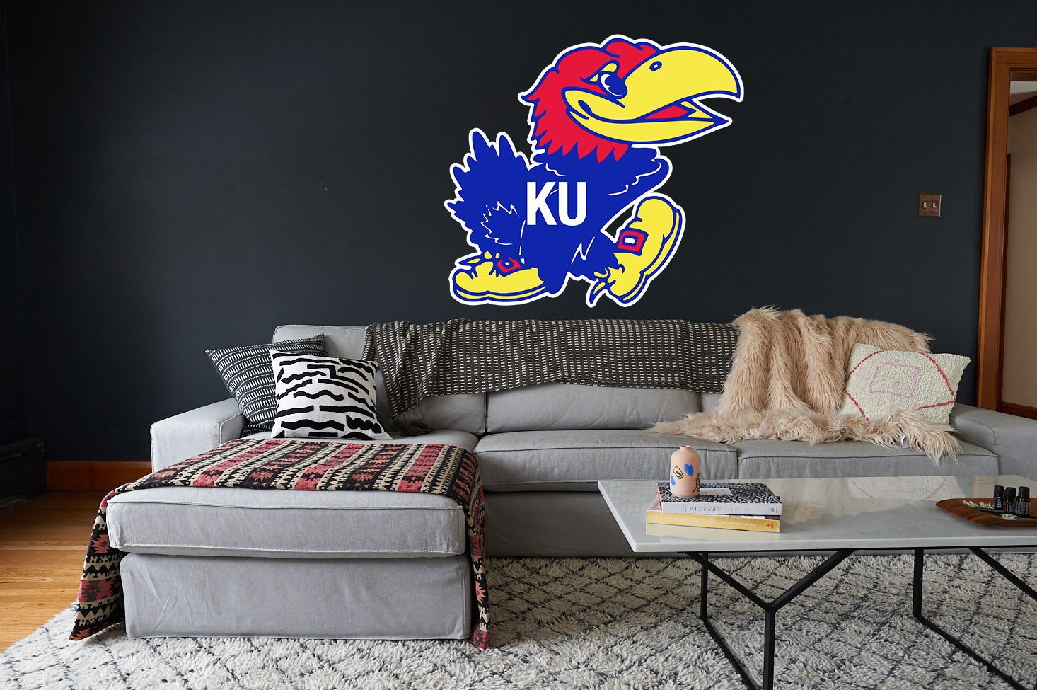 Kansas Jayhawk Logo Sticker / Vinyl Decal 10 Sizes Etsy