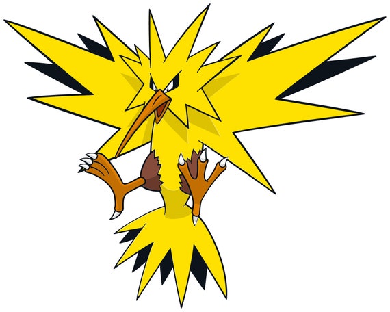 Zapdos Pokemon Stickers / Zapdos Vinyl Decal 10 Sizes -  Israel