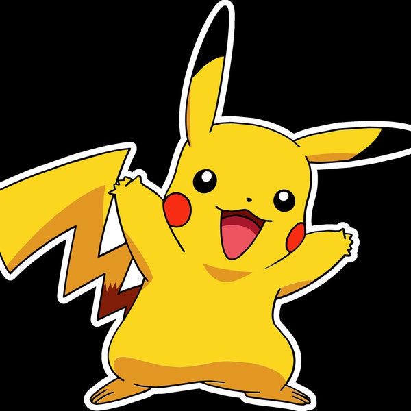 Pikachu Pokemon Stickers / Pikachu Vinyl Decal  | 10 Sizes!!