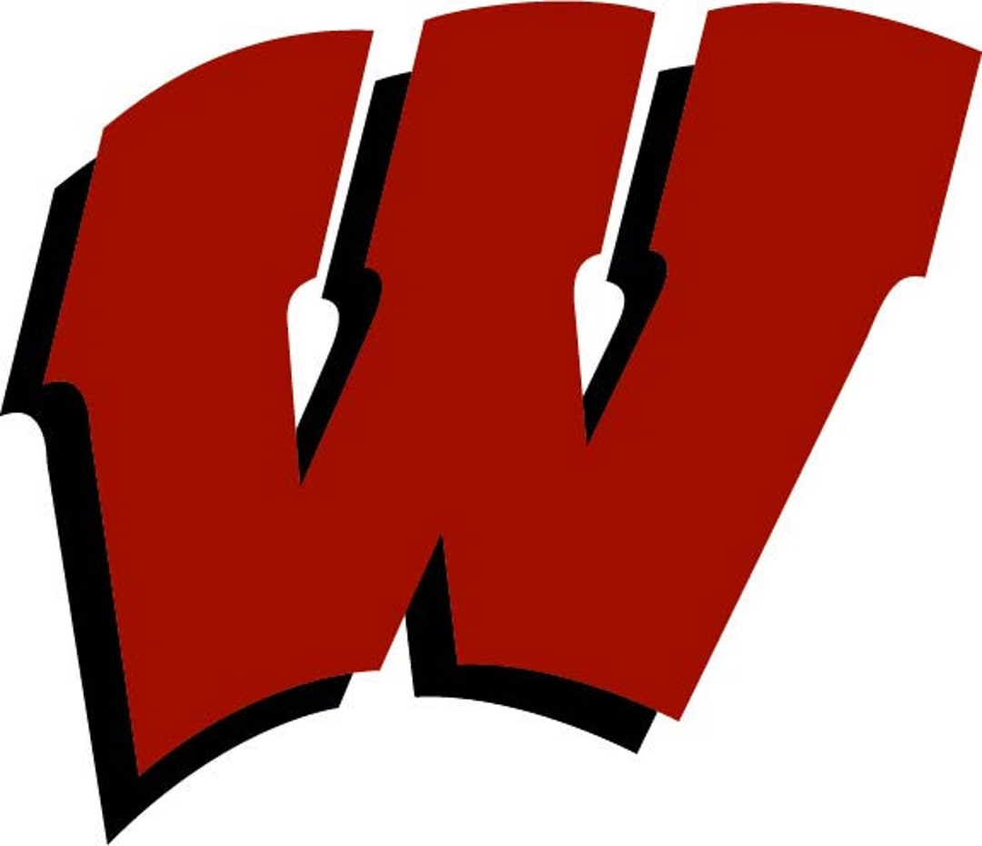 Wisconsin Badgers W Logo Sticker / Vinyl Decal 10 Sizes Etsy
