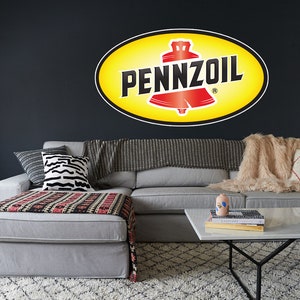 Pennzoil Oil Sticker – Weatherproof Bumper Vinyl Decal – NFL Football Team Logo