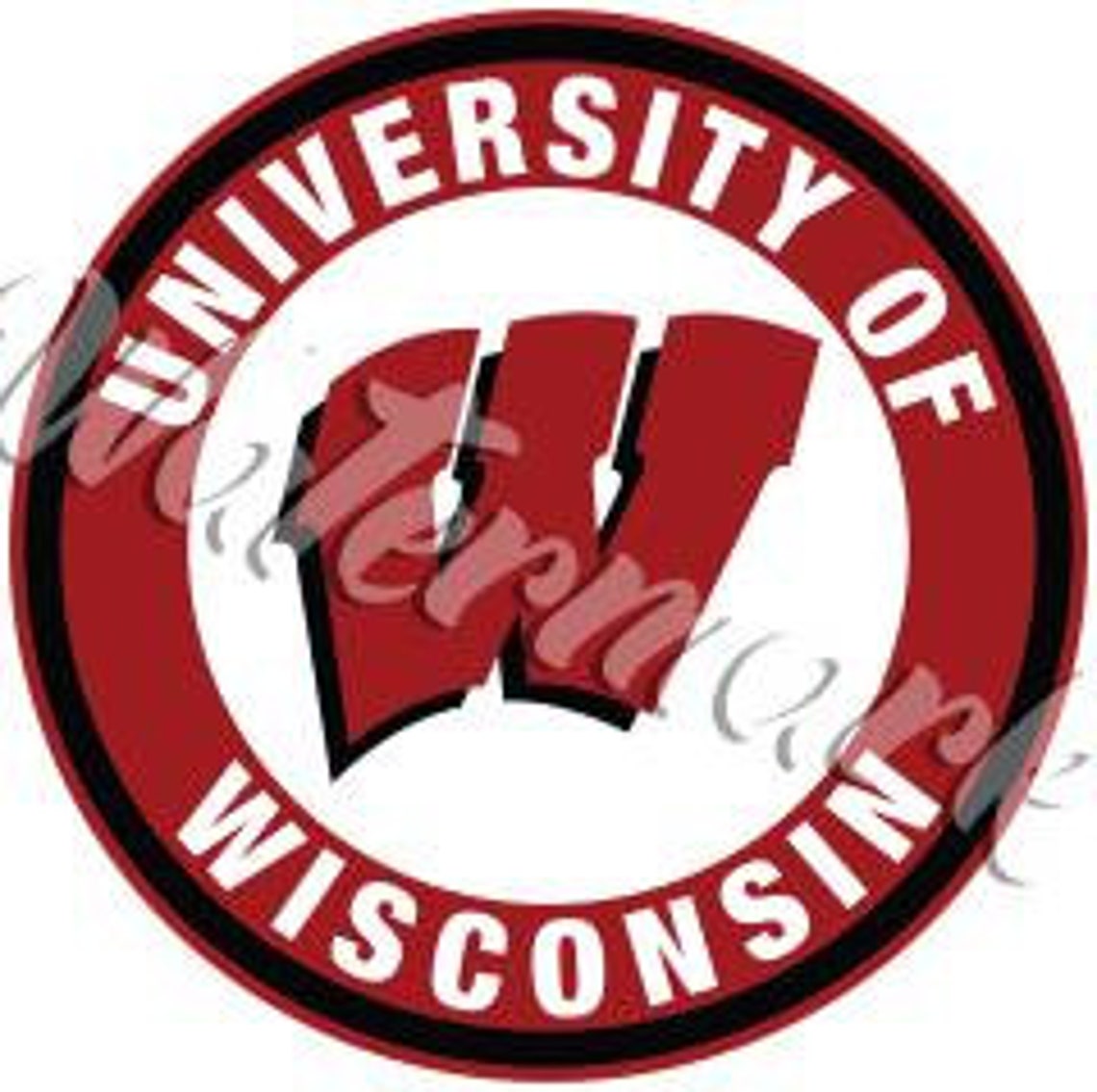 Wisconsin Badgers W Circle Logo Sticker / Vinyl Decal 10 Sizes - Etsy