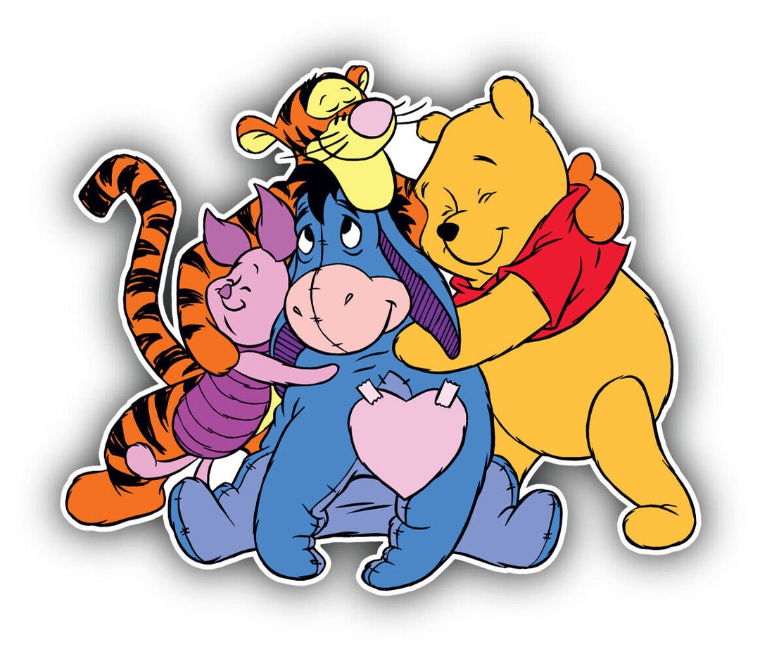 Winnie the Pooh and Friends Logo Sticker / Vinyl Decal 10 Etsy