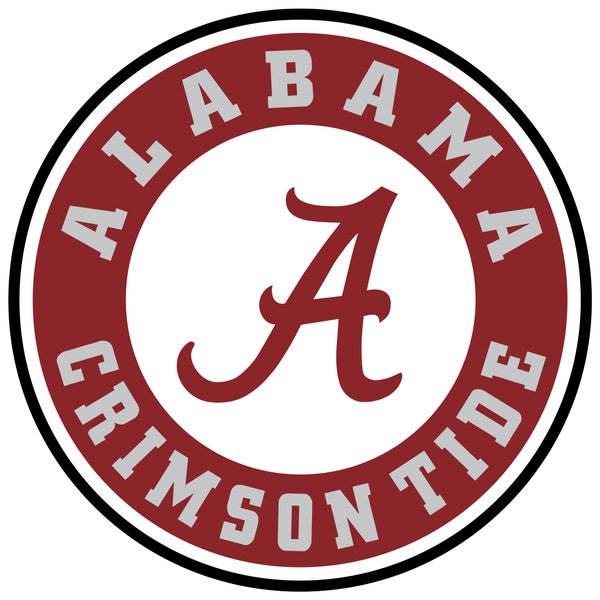 Alabama Crimson Tide Circle Sticker