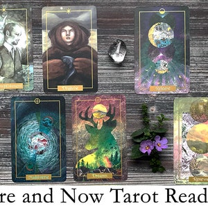 Gegenwart Hürden Tarot Legung. Hier und Jetzt Kartenlegen. Geschenk Psychic Reading. Tarotkartenlegung. Wahrsagerin lesend.