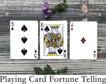 Playing Cards Reading. Custom Cartomancy Reading. Playing Card Psychic Reading. Custom Card Reading. Fortune Teller Reading.