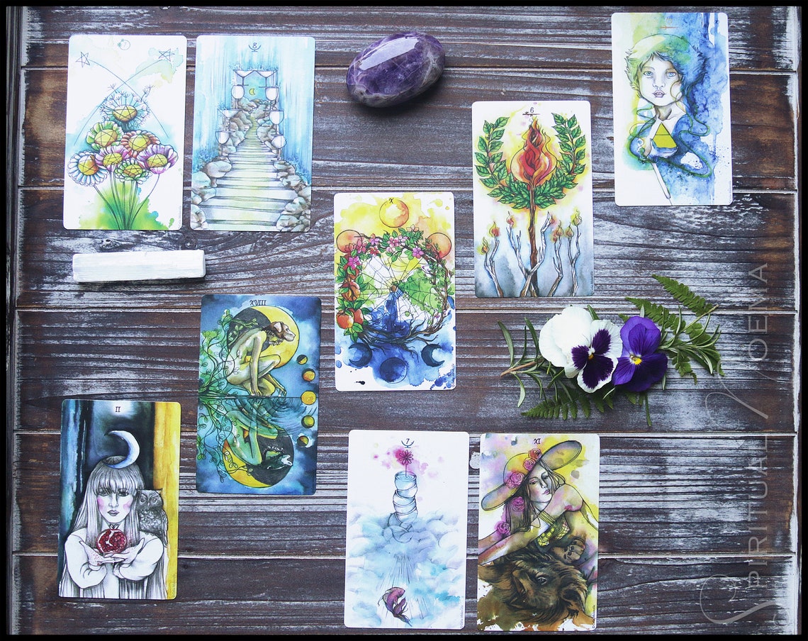 New Moon Tarot Reading Intuitive Tarot Guidance for the New Etsy