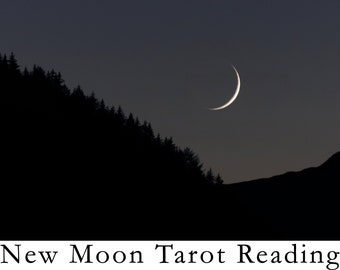 Neumond Tarot-Lesung - Intuitive Tarot Anleitung für den Neumond. Tarotkartenlegung. Wahrsagerin Wahrsagerei.