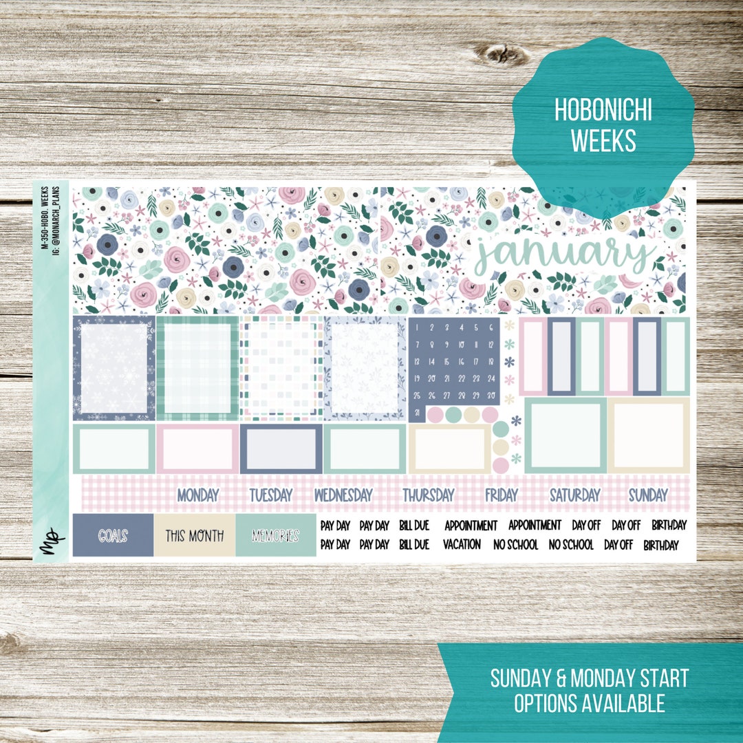 M-350-hobo. Weeks Let's Stay Home Kit Fits Hobonichi Weeks Planner - Etsy