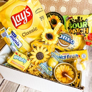 Little Box of Sunshine SUNFLOWER Care Package, Sending Sunshine, Snack Box, Appreciation Gift, Thinking of you image 4