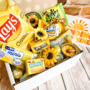 Little Box of Sunshine SUNFLOWER Care Package, Sending Sunshine, Snack Box, Appreciation Gift, Thinking of you