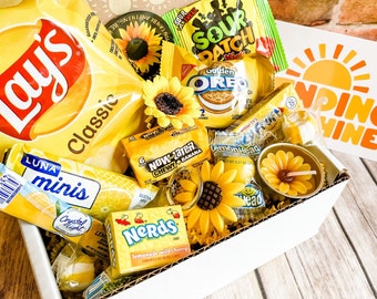 Little Box of Sunshine SUNFLOWER Care Package, Sending Sunshine, Snack Box, Appreciation Gift, Thinking of you