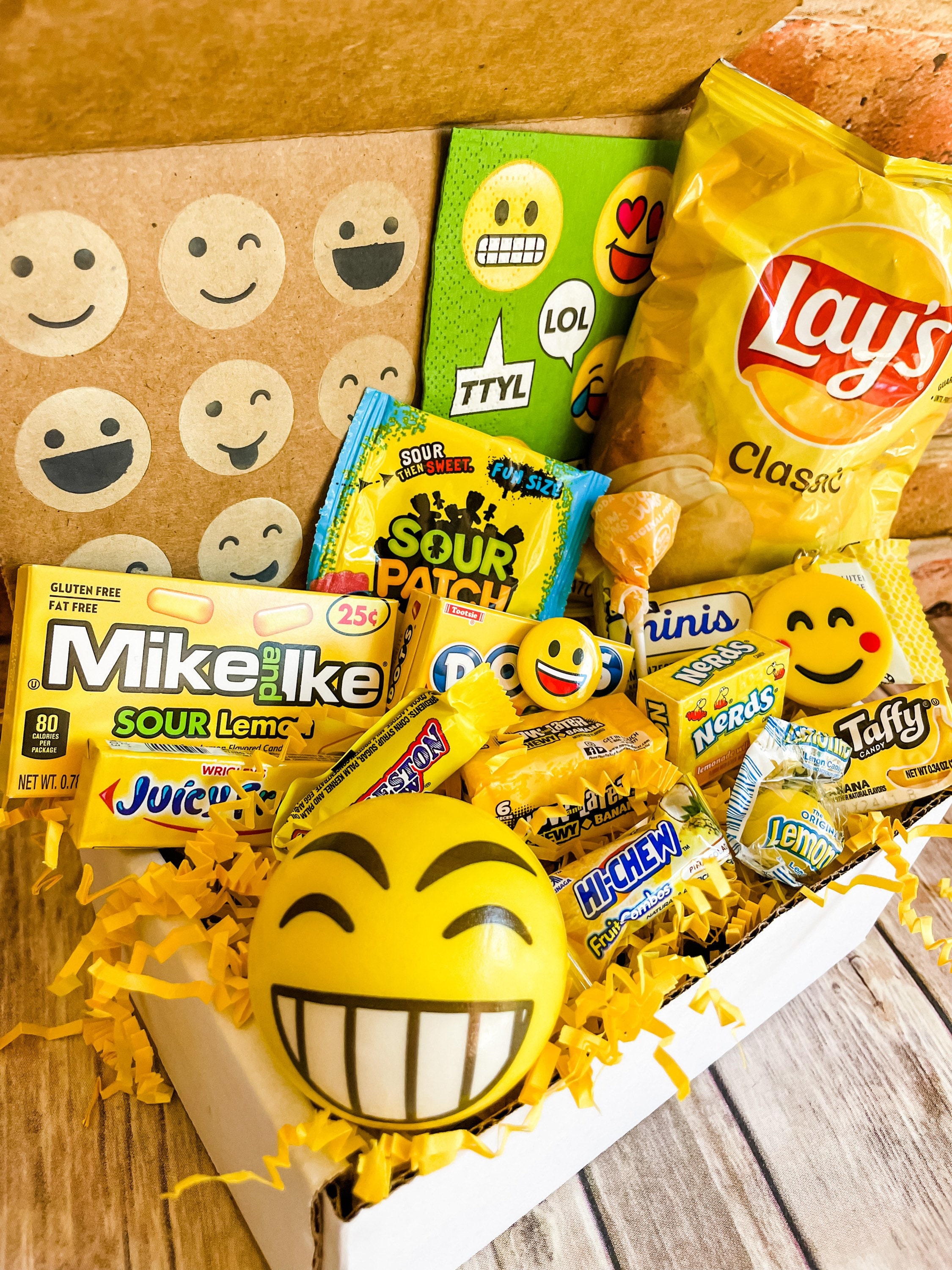 Little Box of Sunshine EMOJI Care Package Student Care Etsy