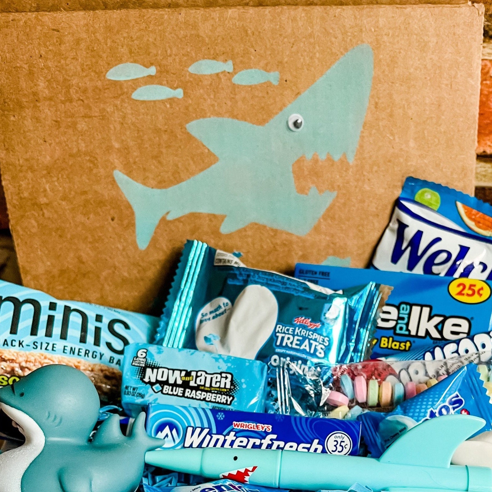 Shark Snack Box & Ice Pack, 6 x 6 x 2.5 inches, Mardel