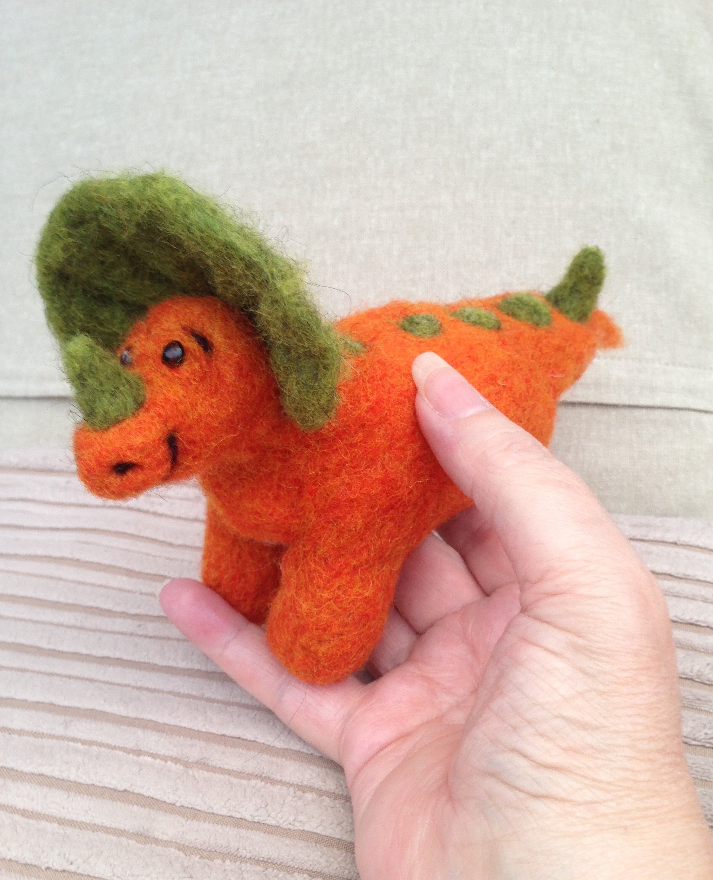 Cute Needle Felted Dinosaur Etsy UK