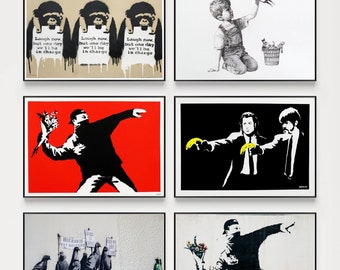 BANKSY Wall Art Banksy Graffiti Pop Art Banksy Art Prints Banksy Posters #2